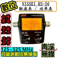 在飛比找蝦皮購物優惠-《青溪無線》NISSEI RS-50 數字顯示駐波比表. 駐