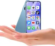 Mini Mobile Phone 4G Smartphone, 3.88 Inch Full Screen Smartphone Android 12, Dual SIM, Face Recognition, GPS, OTC,Google Play Unlocked Phone (Blue, 32, GB, GB, 3)