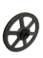 CAST IRON ELECTRIC MOTOR PULLEY SHEAVE 14.25", 1 SINGLE GROOVE FOR 3L 4L A BELTS