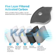 KASA Mask Filter for Anti Dust Air Pollution Activated Carbon Sport Masks
