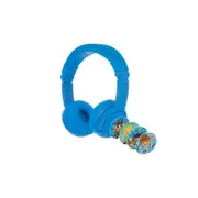 BuddyPhones Play+ Wireless Bluetooth Volume-Limiting Kids Headphones (Cool Blue)