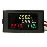 AC 200-450V 100A Digital LCD Voltmeter Ammeter Volt Amp Power Kwh Panel Meter CT