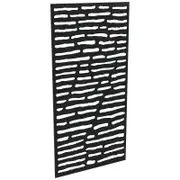 ProtectorAl 300-1200w x 1201-2400h Gloss Black/Satin Black Slate Unframed Composite Deco Panel
