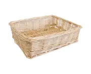 LVD Tray Utility Hamper Basket Storage Organiser Rect Medium Willow Natural