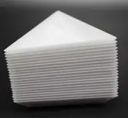 20 White Plastic Triangular Beads Sorting Trays 75mm Storage Container For Craft