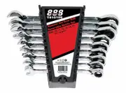 888 T810109 - Reversible Gear Spanner Set Metric 9 Piece