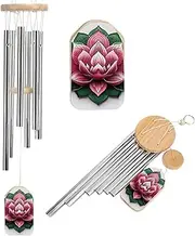Flower Wind Chimes for Outside Soothing Melodic Tones Windchimes Memorial Windchimes with Wind Catcher Hanging Decor for Home Outside Garden Patio