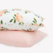 Standard Pillowcase 2 Pack | Super Soft & Breathable Muslin Fabric | Snug Env...