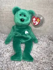 TY Beanie Babies 1997 Erin Bear (PE Pellets) RARE Errors on Tag