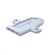 Charging Stand with Cooling Fan for PS5 Slim Console Only, RGB Dual Controller Charger Station for Dual Sense or Edge, Charging Dock with Cooling System for PS5 Slim