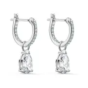Exquisite Teardrop Drop Earrings with Cubic Zirconia Accents Women 925Silver