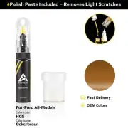 Touch Up Paint For Ford All Models HGS Ockerbraun With Polish Paste