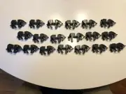 Lot of 20 Black Poseable Horses Cavalry LOTR good multiple lots Compatible