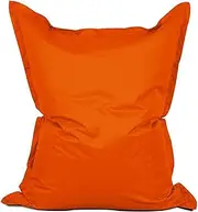 HWOEK Outdoor Bean Bag Chair Cover(No Filler), Lazy Sofa Bed Cover Waterproof 600D Oxford Fabric Beanbag Cover for Adults Kids,Orange,47"x59"