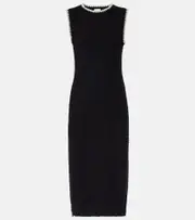 [Varley] Varley Dwight cotton midi dress AU 8 black