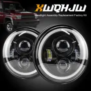 For Toyota Pickup 1979-1981 7 Inch Round COB LED Headlight White Headlight