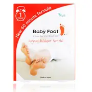 Baby Foot Original Foot Peel Mint 1-Pack. Exfoliate, Moisturise, Refresh Dry, Hard, Cracked Heels and Feet. Get Smooth Feet-All Natural, No Harsh Chemicals, Easy at-home 1-Hour Intense Foot Treatment