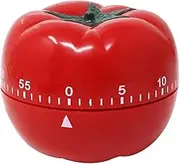 yueton Kitchen Craft Mechanical Wind Up 60 Minutes Timer 360 Degree Rotating Tomato Shape Kitchen Cooking Timer