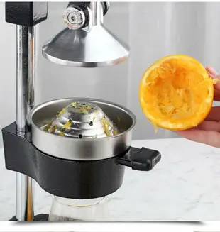 商用手動榨汁機黑色橙色榨石榴橙子水果汁鑄鐵家用手動水果榨汁機【摩可美家】