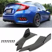Glossy Black Car Rear Bumper Spoiler Splitter Lip Diffuser For Honda Civic SI (for: Honda Civic)