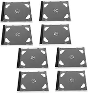 8pcs Reusable CD DVD Holders Storage Cases Durable Disc Organizers for Music Games and Drivers for Travel and Protection