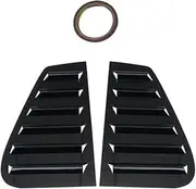 Compatible for VW Golf 4 MK4 1997-2006 Car Rear Window Side Vent Shutter Louver Cover Trim Exterior Accessories Body Kits(Gloss Black)