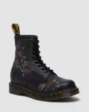 Dr. Martens 1460 Decayed Roses Classic Tumbled Nappa - Black