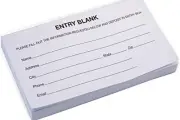 10 Pads Raffle Entry Forms 100 Each Generic for Contests Giveaways 1000 Total