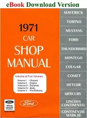 1971 Ford Car Shop Manual Vol I-V (eBook Download)
