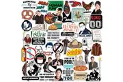 Seinfeld Deluxe Assorted Designs Stickers (Pack of 50) (Multicoloured) (One Size)