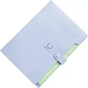 VILLFUL Pockets Plastic Expanding File Folders Letter Accordion Document Organizer with Snap Closure Light Purple Paper Storage Solution for Home and Office