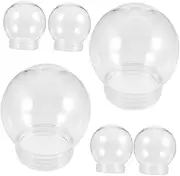 6Pcs DIY Snow Globe Kits Clear Water Globes for Crafts for Christmas Decorations and Creative Lightweight and Easy to