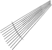 BUTIFULSIC 10Pcs Stainless Steel Barbecue Skewers with Gear Design Automatic Rotating Grilling Sticks for Camping and Outdoor Cooking High Temperature Resistant BBQ Tools