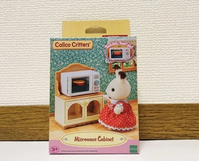 Sylvanian Families Microwave Cabinet Kitchen Furniture Miniature Calico Critters