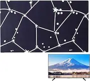 Krujecnt TV Dust Cover, Household TV Protective Cover, Painting Patterns Design TV Decoration Supplies For 32-65 Inch LED, LCD, OLED Flat Screen