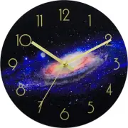 Starlit/Starry Sky/Night Sky Wall Clock 12 Inch Silent Non-Ticking Modern Clo...