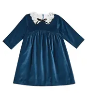 [La Coqueta] La Coqueta Antonella cotton dress Y 9 blue