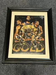2024 Men’s OLYMPICS Basketball FRAMED 8.5x11 PHOTO USA GOLD MEDAL Lebron James