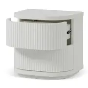 Elino Bedside Table - Full White