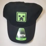New! Minecraft Creeper Hat Cap Youth Snapback Adjustable OSFM Boys Or Girls