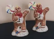 GINGERBREAD Salt & Pepper shakers ~ Fritz & Floyd; New