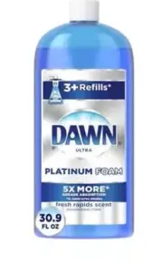 6 pack - Dawn Ultra Platinum Foam (30 oz each) - Fresh Rapids Scent - Dish Soap
