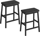HOOBRO Bar Stools Set of 2 Bar Chairs Breakfast Stools Kitchen Bar Chairs