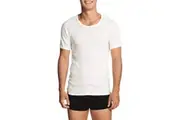 Holeproof Aircel Thermal Mens T-shirt Short Sleeve Tee Top MYQ31A White Waffle Knit