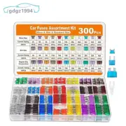 300Pcs Car Fuse Assortment Kit Automotive Mini Blade& Standard& Micro Fuses RV