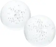 2pcs Fountain Glass Ball Desk Fountain Decorative Glass Orbs Crystal Glass Ball Decorative Glass Balls Desk Water Fountain Tabletop Glass Sphere Orbs Decorative Balls Ball Glass