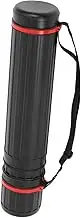 Veemoon Expandable Telescopic Poster Storage Tube Black Plastic Mailing Tube for Documents Drawings Adjustable Multiuse Capability Elegant Design for