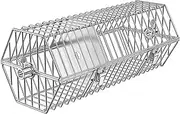 Onlyfire BRK-6041 Stainless Steel Round Tumble Rotisserie Spit Rod Basket Fits for Any Gas Grill, 39x17x15.5cm