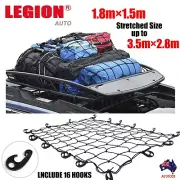 Cargo Net Ute Trailer Heavy Duty 1.5M X 1.8M Square Mesh Bungee Cord Trailer Net