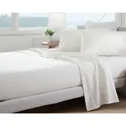Jason Commercial King Bed Cotton Deluxe Flat Sheet 290x300cm White